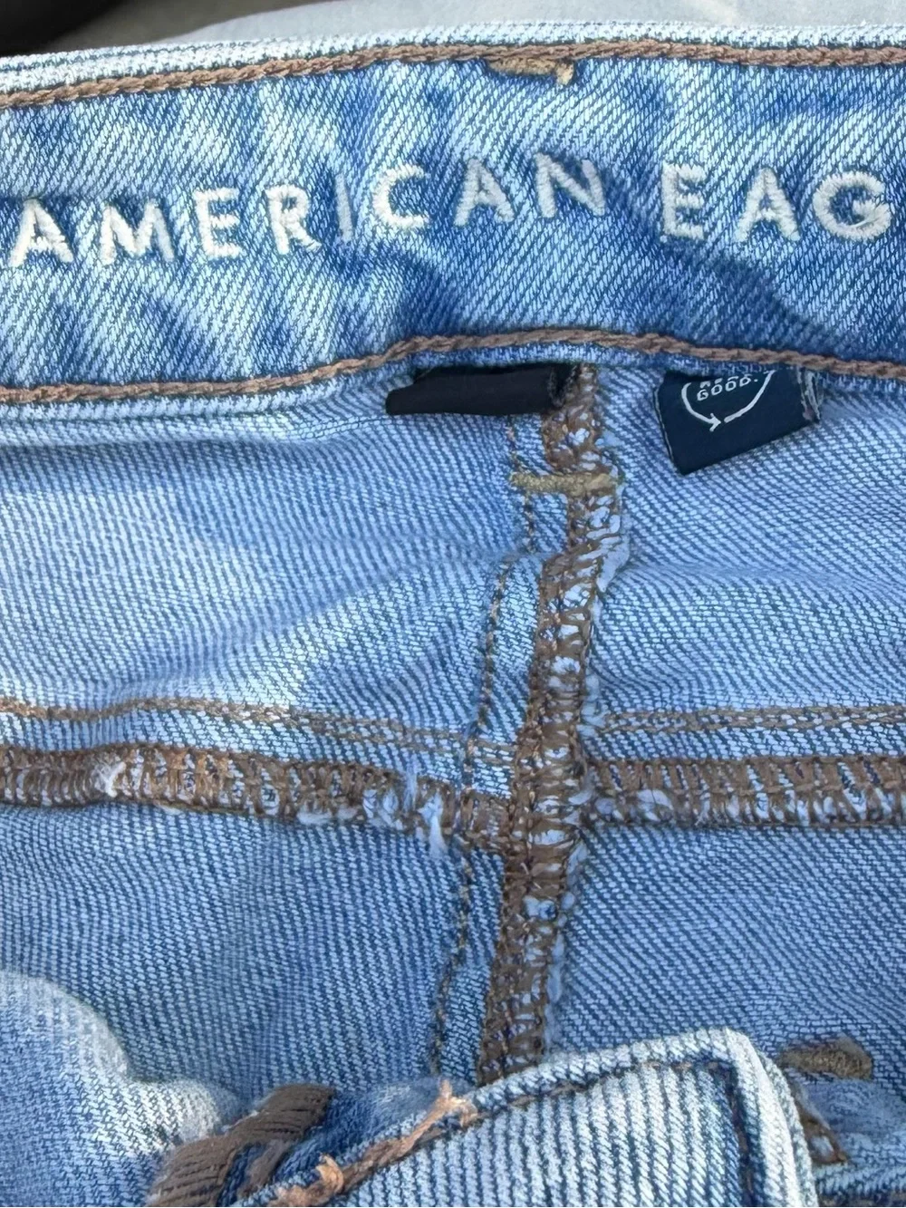 American Age Light Blue Straight-Leg Jeans